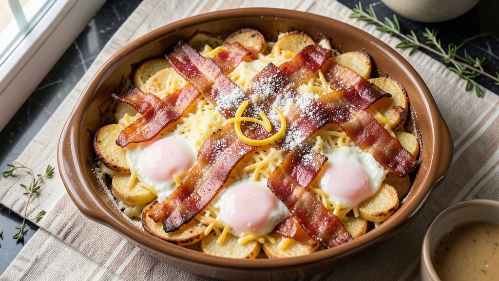 Bacon Egg Cheese Potato Casserole Recipe: Hearty Breakfast Bake With Crispy Top