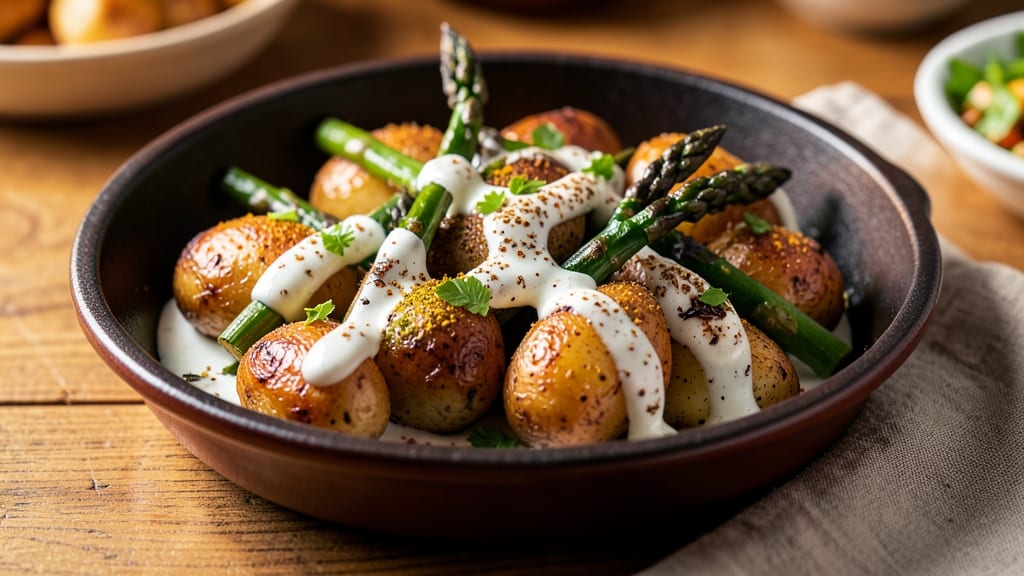 Asparagus and Potato Indian Recipe: Turmeric-Spiced Roast With Charred Edges