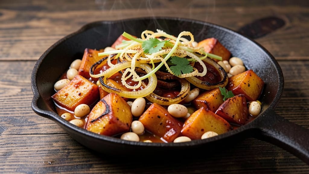 Sweet Potato Chile Recipe: Smoky Spice-Packed Heat With Crispy Celery Crown