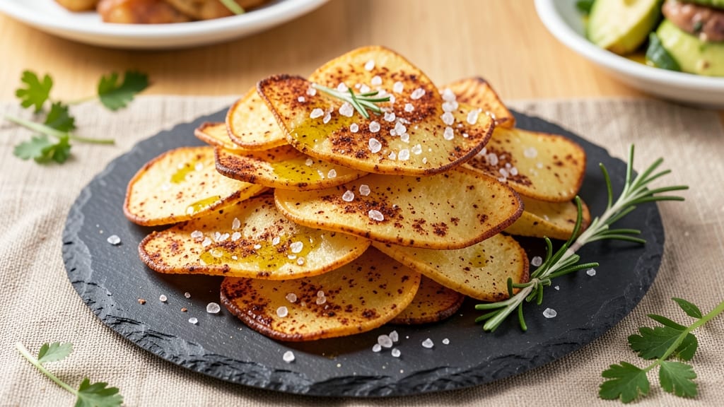 Baked Potato Chips Recipe Crispy: Air-Crisped Without the Oil Mess