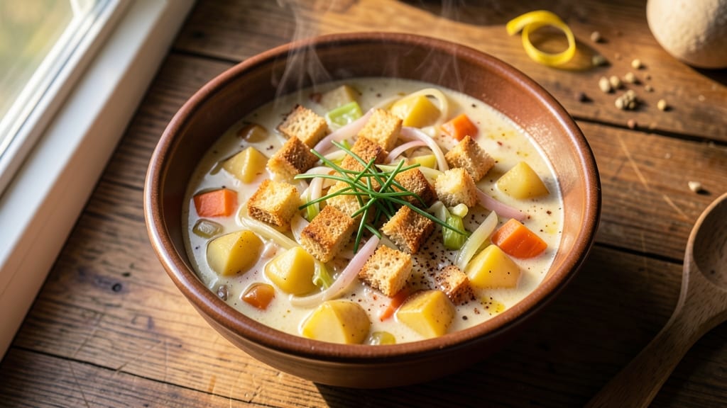 Bear Creek Potato Soup Slow Cooker Recipe: Velvety Creaminess With Celery Crown Crunch