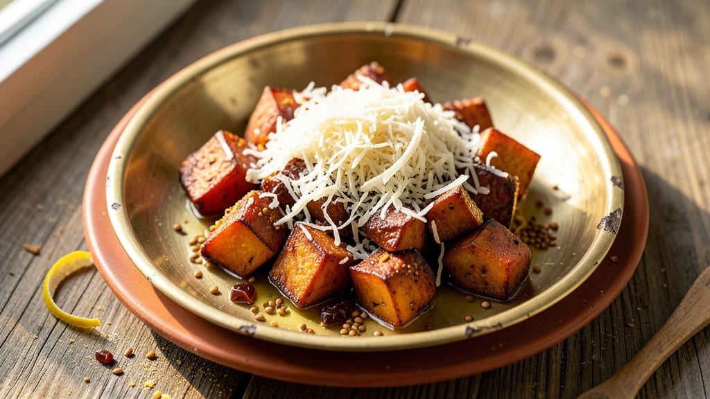 Sweet Potato Maharashtrian Recipe: Smoky Coconut and Turmeric Roasted Delight