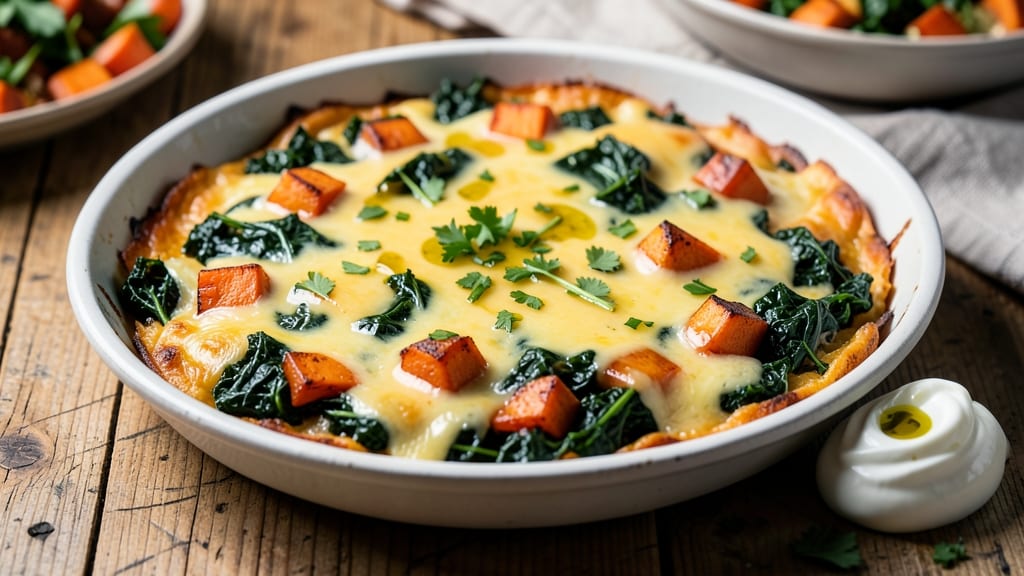 Sweet Potato Kale Frittata Recipe: Savory-Sweet Egg Nest With Crispy Top