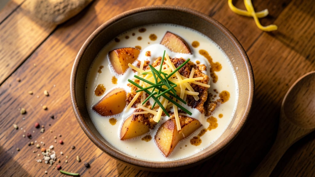 Alabama Power Potato Soup Recipe: Smoky Bacon Crunch Over Creamy Mustard Bliss