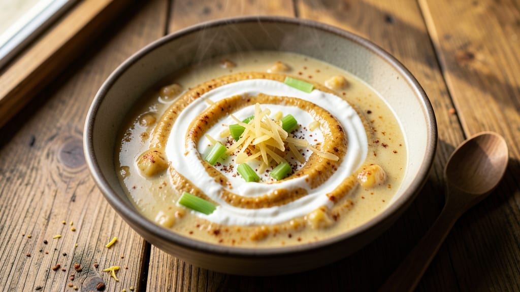 Baked Potato Soup Recipe Using Frozen Hash Browns: Thick, Rustic Texture Without the Mash