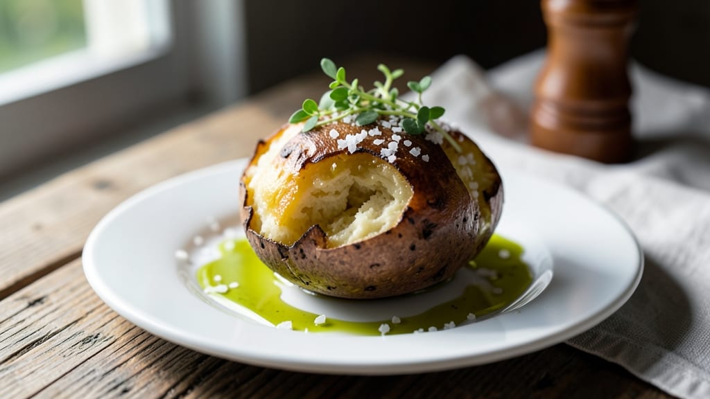 Baked Potato Recipe with Olive Oil and Sea Salt: Crispy Skin, Fluffy Hearts in One Bite