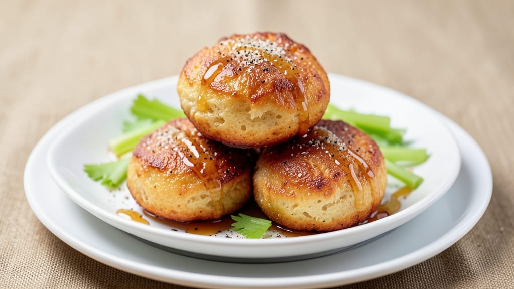 Alexia's Sweet Potato Puffs Recipe: Celery Crown Crisp Meets Nutmeg-Spiced Cream