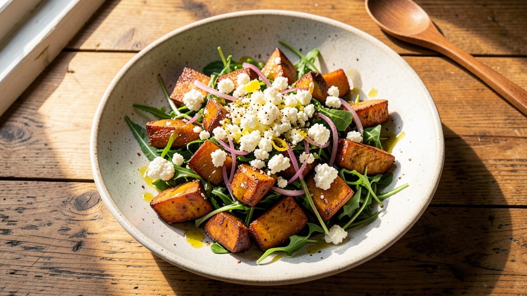Sweet Potato and Feta Salad Recipe: Bright Roasted Sweetness Meets Tangy Feta Crunch