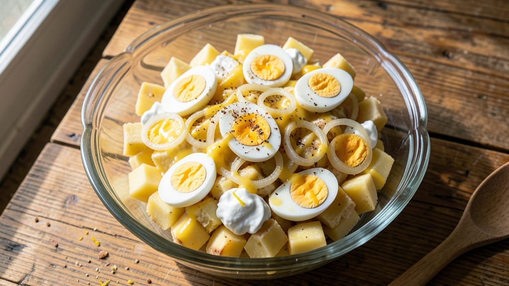 Authentic Amish Potato Salad Recipe: Crispy Celery Crown Over Creamy Vinegar Bliss