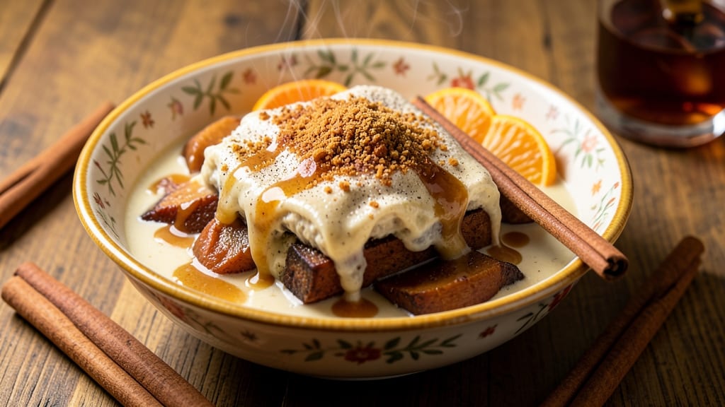 Trinidad Sweet Potato Pudding Recipe: Spiced Rum Infusion and Celery Crown Crunch