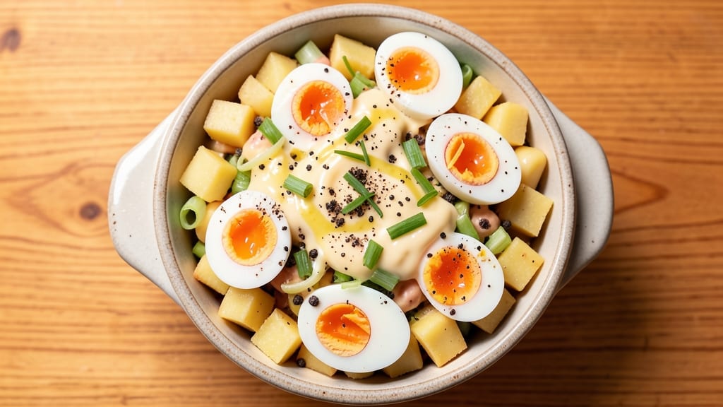 Amish Style Potato Salad Recipe: Herb-Kissed Mayonnaise with Crispy Celery Bites