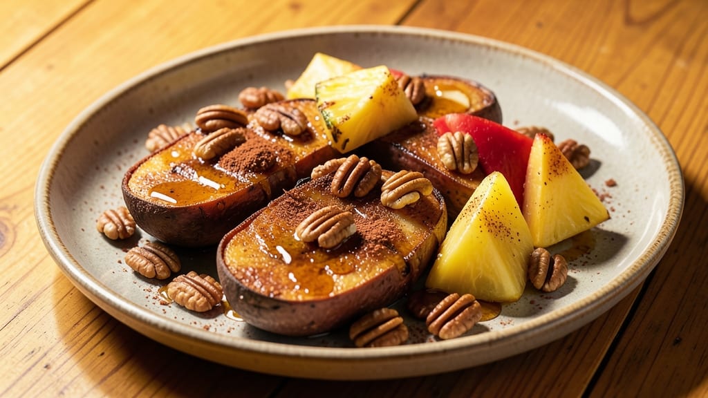 Sweet Potato, Pineapple, and Pecans Recipe: Tropical Crunch Bake with Caramelized Sweetness