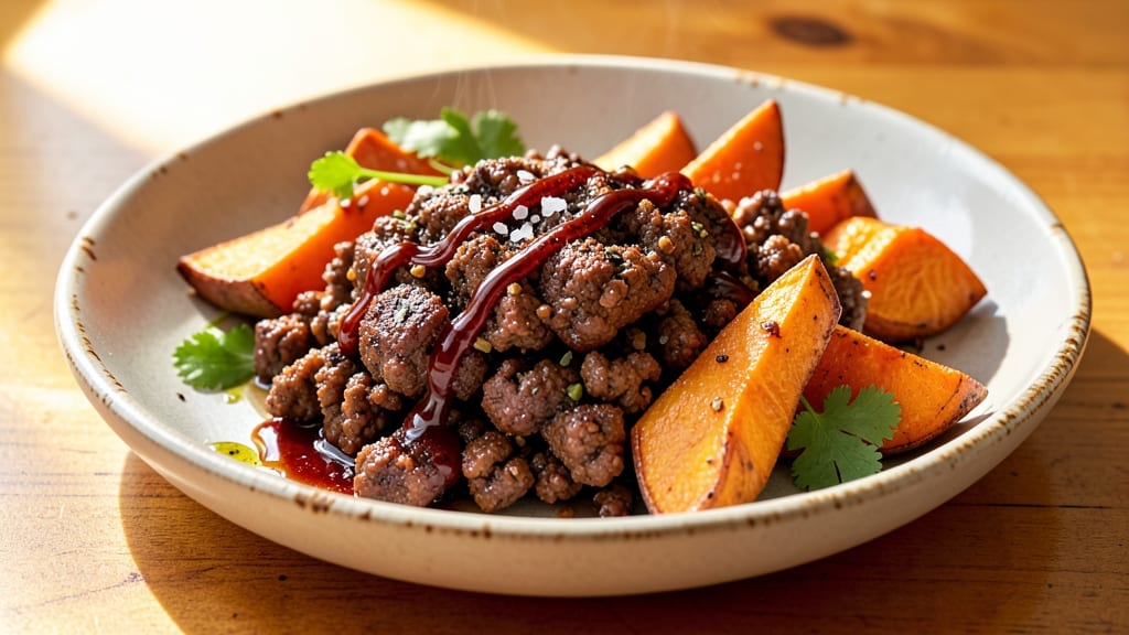 Sweet Potato and Taco Meat Recipe: Smoky-Spiced Fusion in One Pan