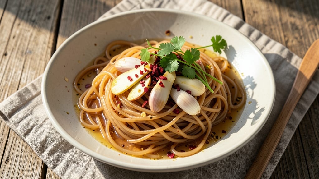 Sweet Potato Vermicelli Noodles Recipe: Silky Noodles With Caramelized Sweet Potato Ribbons
