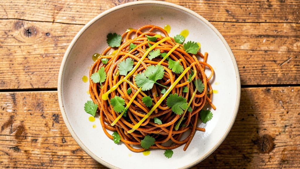 Sweet Potato Noodle Salad Recipe: Roasted Sweetness Meets Zesty Herb Dressing