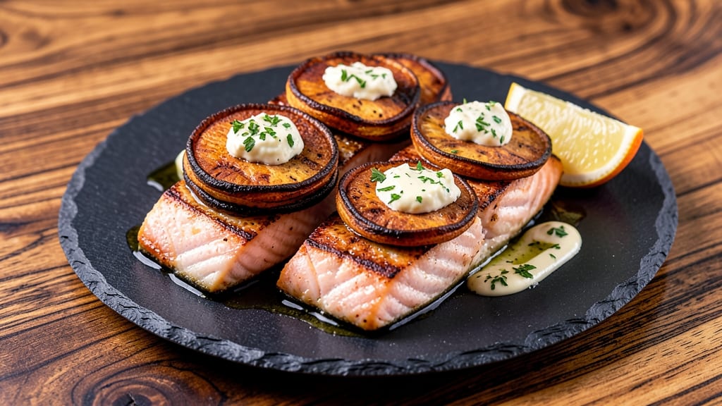 Sweet Potato Crusted Salmon Recipe: Crunchy Roasted Crown Over Flaky Fish
