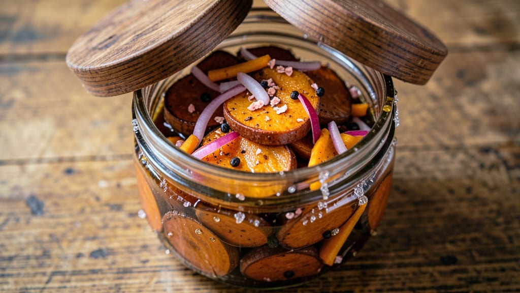 Sweet Potato Pickles Recipe: Smoky Vinegar Crunch for BBQ Sides