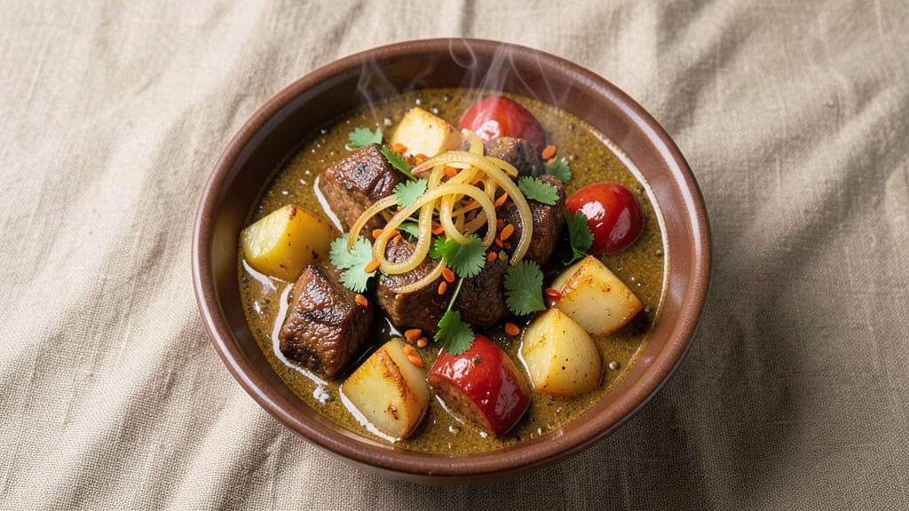 Beef Potato Indian Curry Recipe: Rich Spiced Stew With Tender Meat and Potatoes