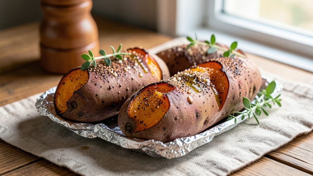 Baked Sweet Potato Recipe With Aluminum Foil: Smoky-Sweet Foil Roast in 45 Minutes