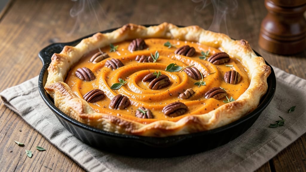 Southern Sweet Potato Pecan Pie Recipe: Nutty-Spiced Crust and Silky Filling