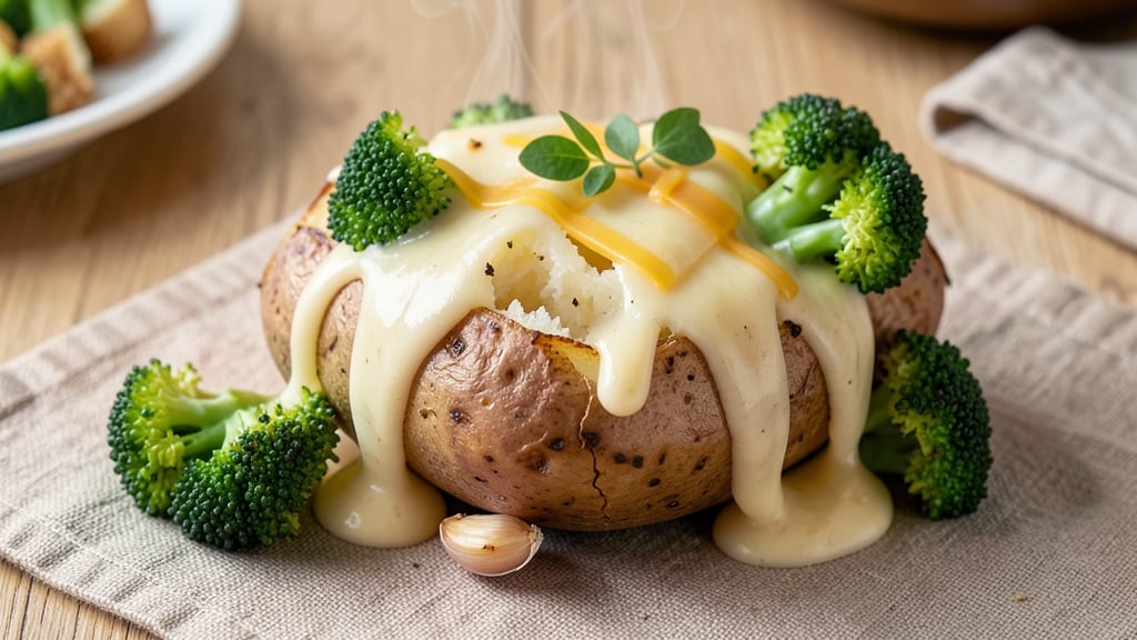 Baked Potato with Broccoli and Cheese Sauce Recipe: One-Pan Loaded Comfort in 30 Minutes