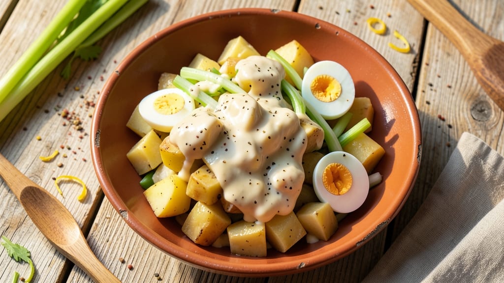 Amish German Potato Salad Recipe: Celery-Seed Crunch and Vinegar-Kissed Creaminess