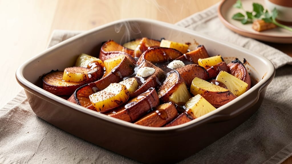 Sweet Potato Pineapple Bake Recipe: Tropical Caramelized Crunch With Pineapple Zing
