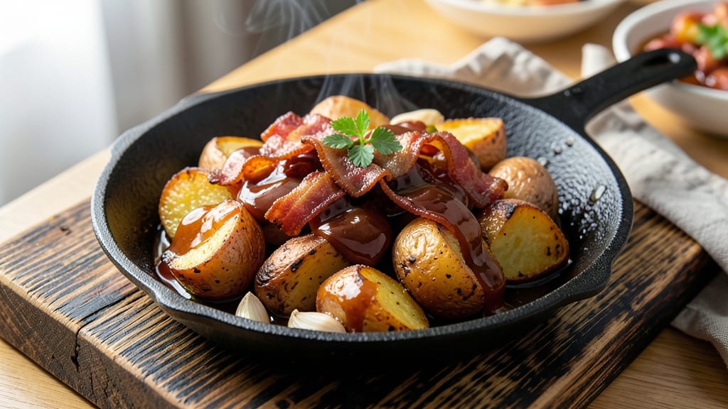 Bbq Potato Recipe Ideas: Smoky Garlic and Bacon Bites in One Pan