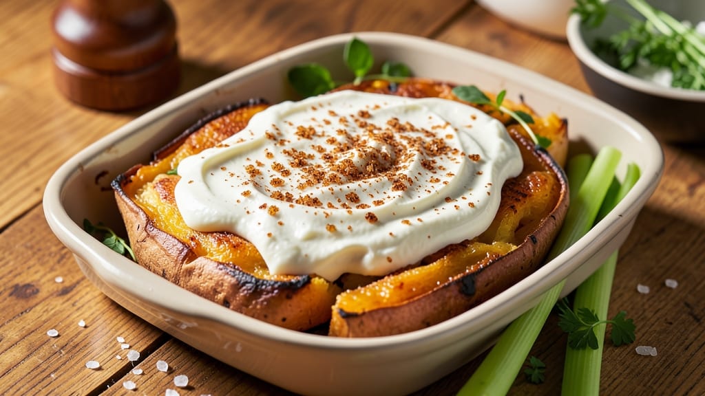 Twice Baked Sweet Potato Recipe Pioneer Woman: Crispy Celery Crown Over Nutmeg Cream Cheese Bliss