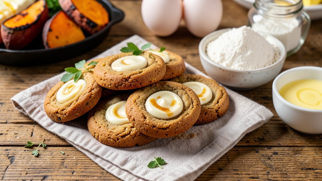 Sweet Potato Thumbprint Cookies Recipe: Warm Spice and Cream Cheese Bliss