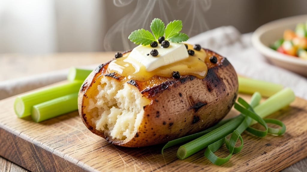 Baked Potato Convection Oven Recipe: Ultra-Fluffy Interiors and Crispy Celery Crown