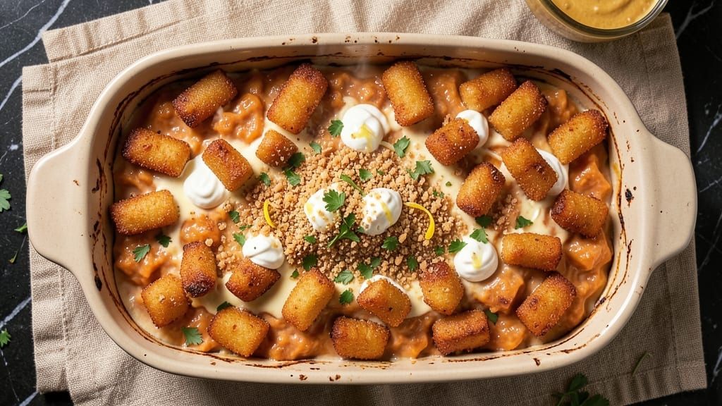 Sweet Potato Tater Tot Casserole Recipe: Crispy Top, Creamy Layer Magic