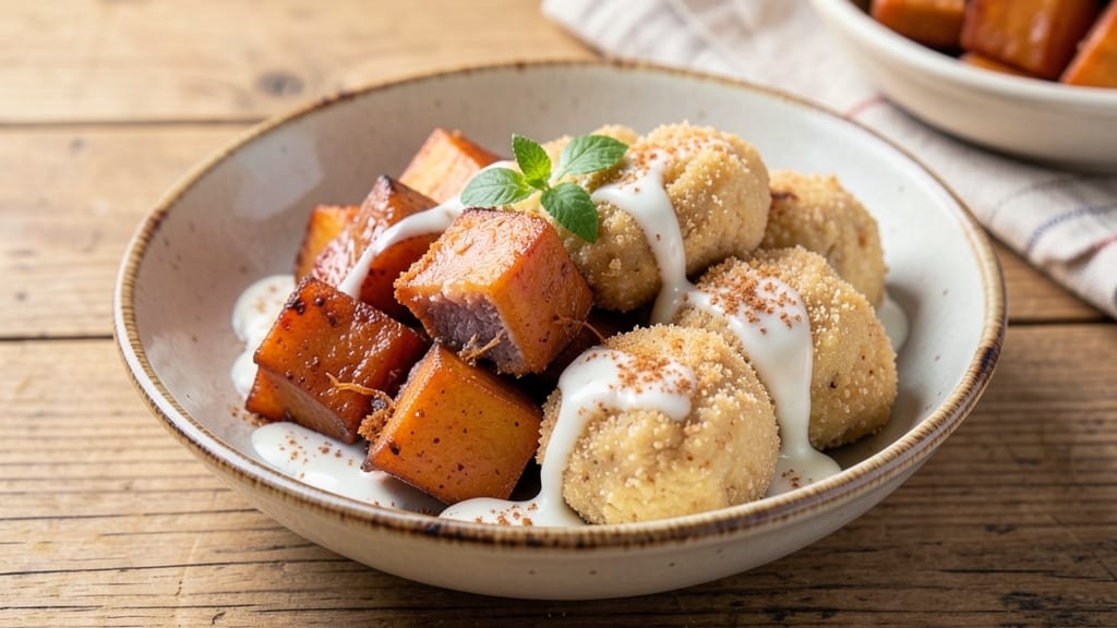 Sweet Potato Glutinous Rice Flour Recipe: Sticky-Caramelized Bites with Warm Cinnamon Spice