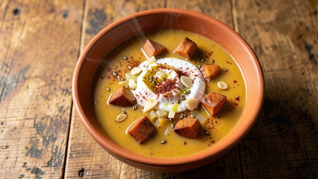African Sweet Potato Soup Recipe: Warm Spice and Creamy Velvety Harmony