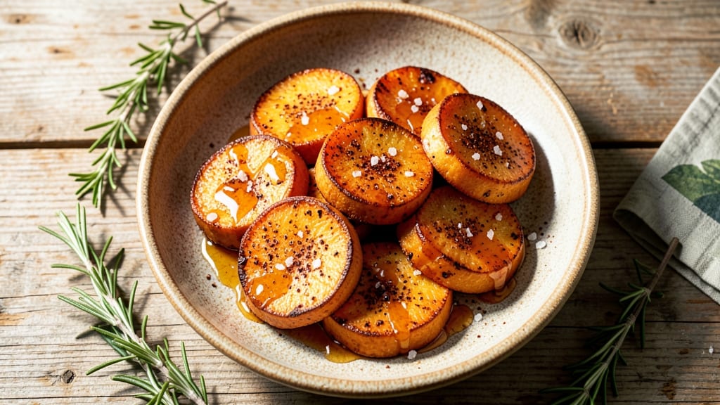 Baked Sweet Potato Medallions Recipe: Honey-Glazed Crunch With Caramelized Edges