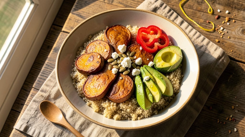 Sweet Potato Grain Bowl Recipe: Roasted Sweetness Meets Nutty Crunch