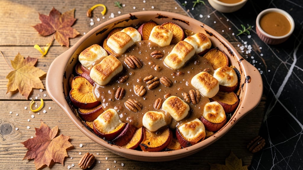 Baked Sweet Potato Casserole Recipe With Marshmallows: Gooey-Golden Top Every Holiday Table