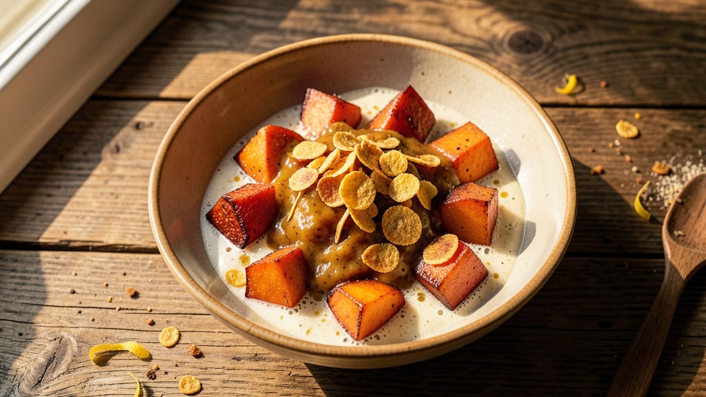 Sweet Potato and Corn Flakes Recipe: Crunchy Topping Meets Warm Spice Bliss