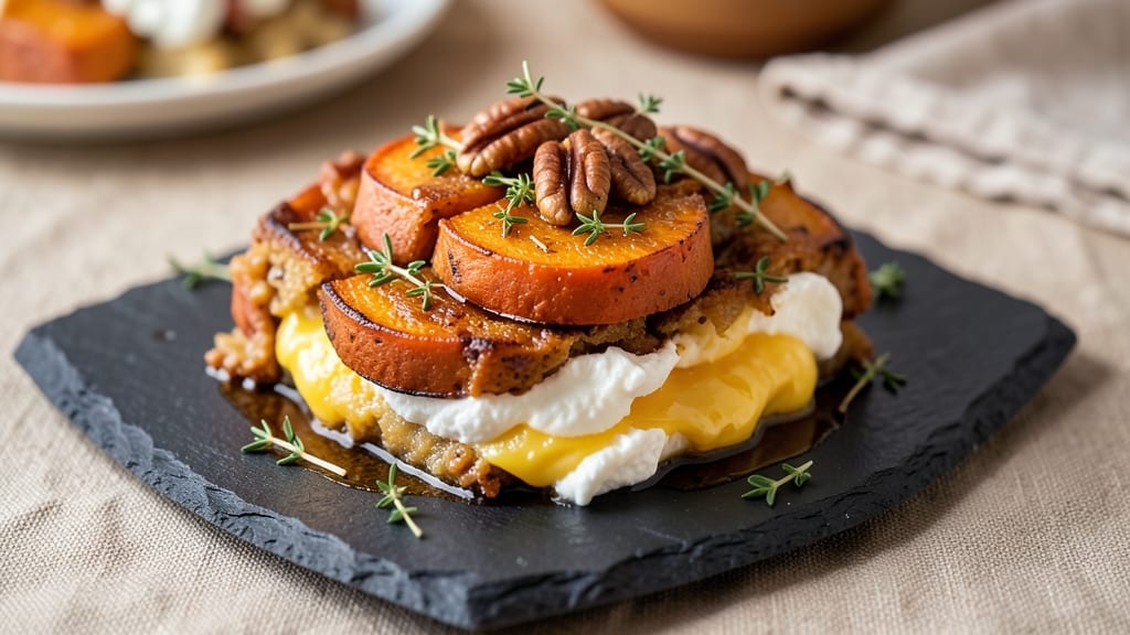 Sweet Potato Recipe The Kitchen: Boozy Caramelized Custard With Celery Crown Crunch