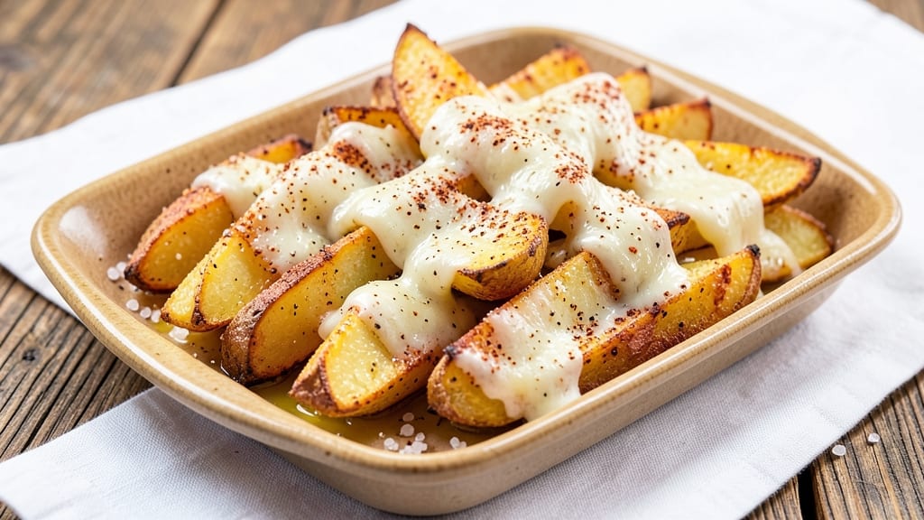 Baked Garlic Parmesan Potato Wedges Tasty Recipe: Crispy Edges, Gooey Cheese Pulls