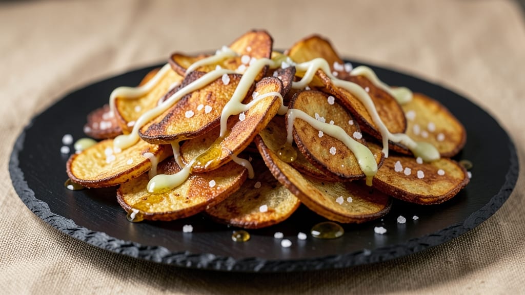 Baked Potato Chips Salt and Vinegar Recipe: Bold Vinegar Zing and Crunchy Crispness